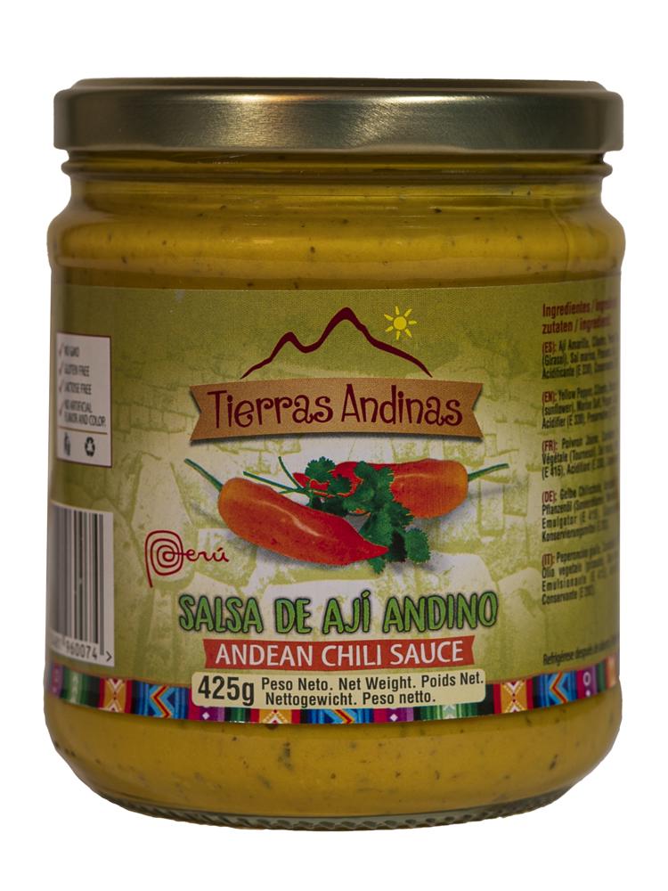Salsa de aji andino Tierras Andinas 425gr