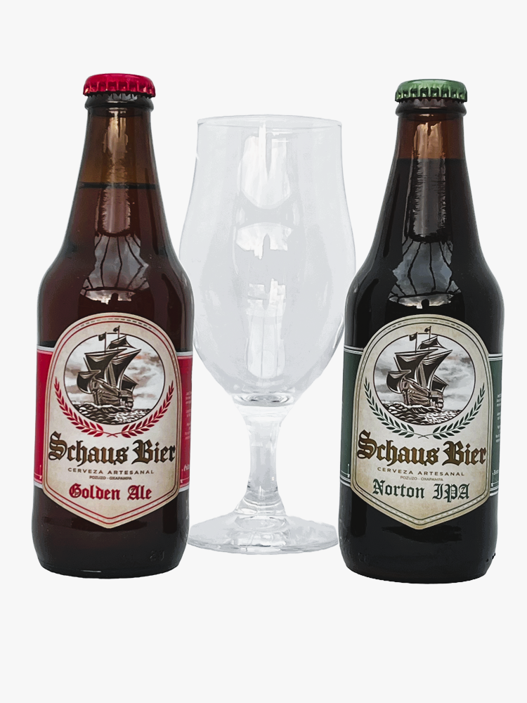 Pack cerveza Schaus Golden Ale y Norton Ipa